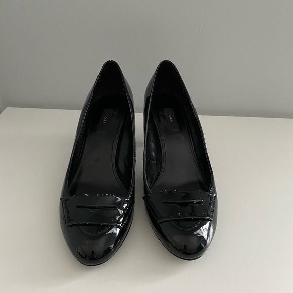Zara black heels shoes - Size 7 - Picture 2 of 9